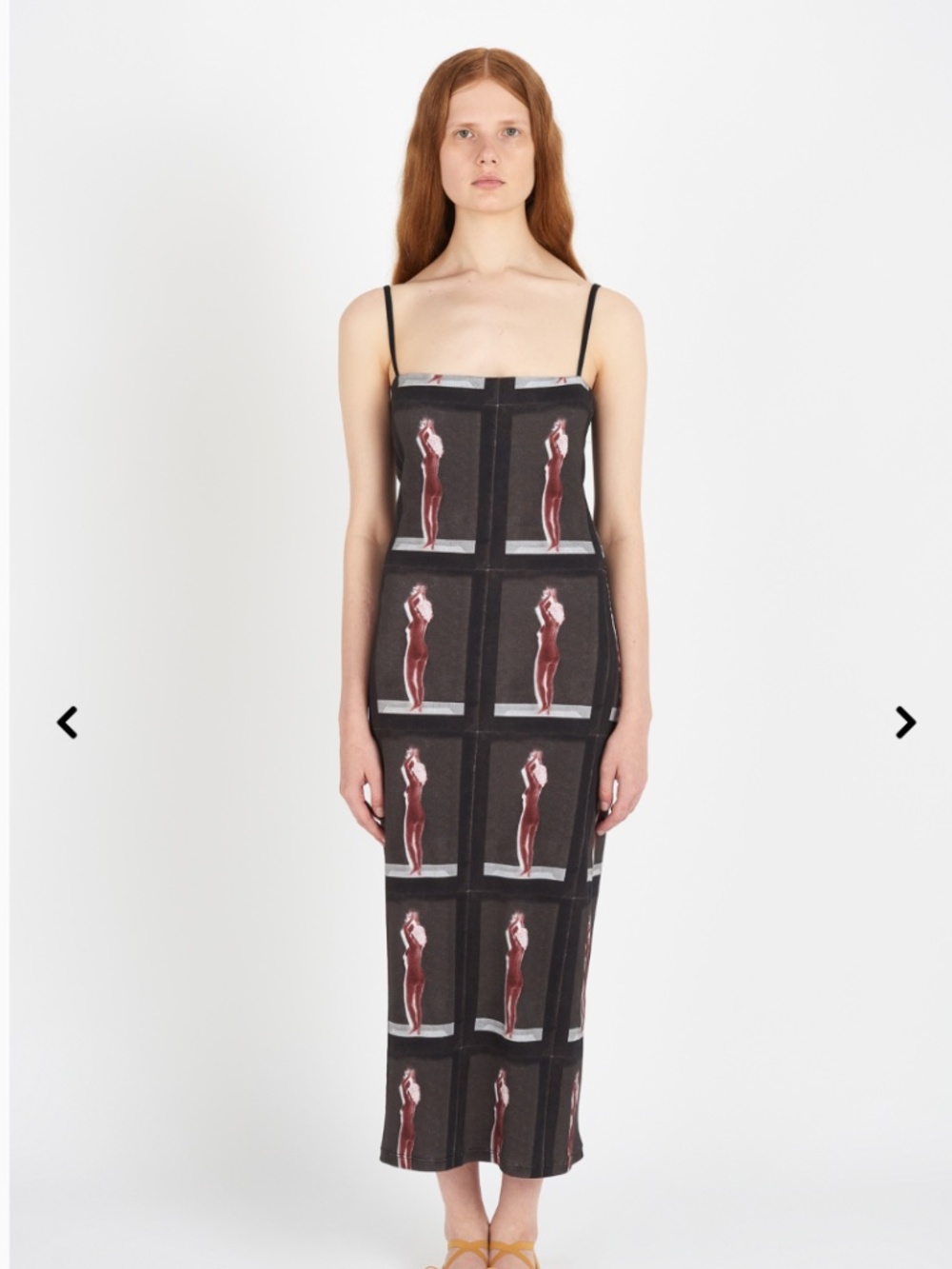 ELLISS LADY IN RED RIB ANKLE DRESS